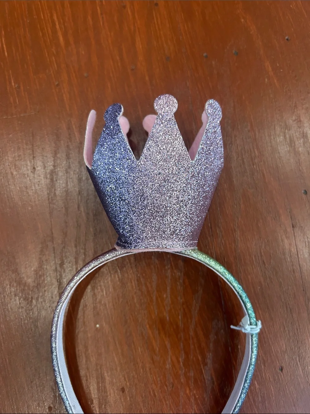 Gymboree Sparkle Crown Headband in Iridescent Lavender